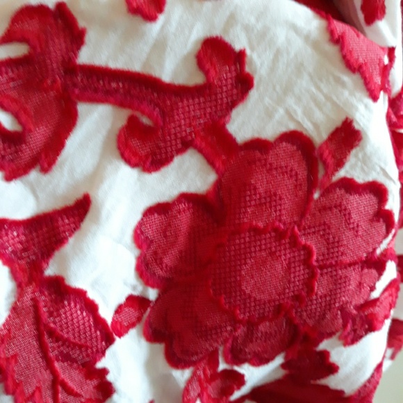 Milly| Floral Applique Strapless Mini Dress - Picture 6 of 8